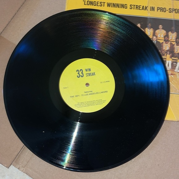 💛💜LOS ANGELES LAKERS ~ 1971-72 / 33 GAME WIN STREAK ~ LP - Picture 7 of 7